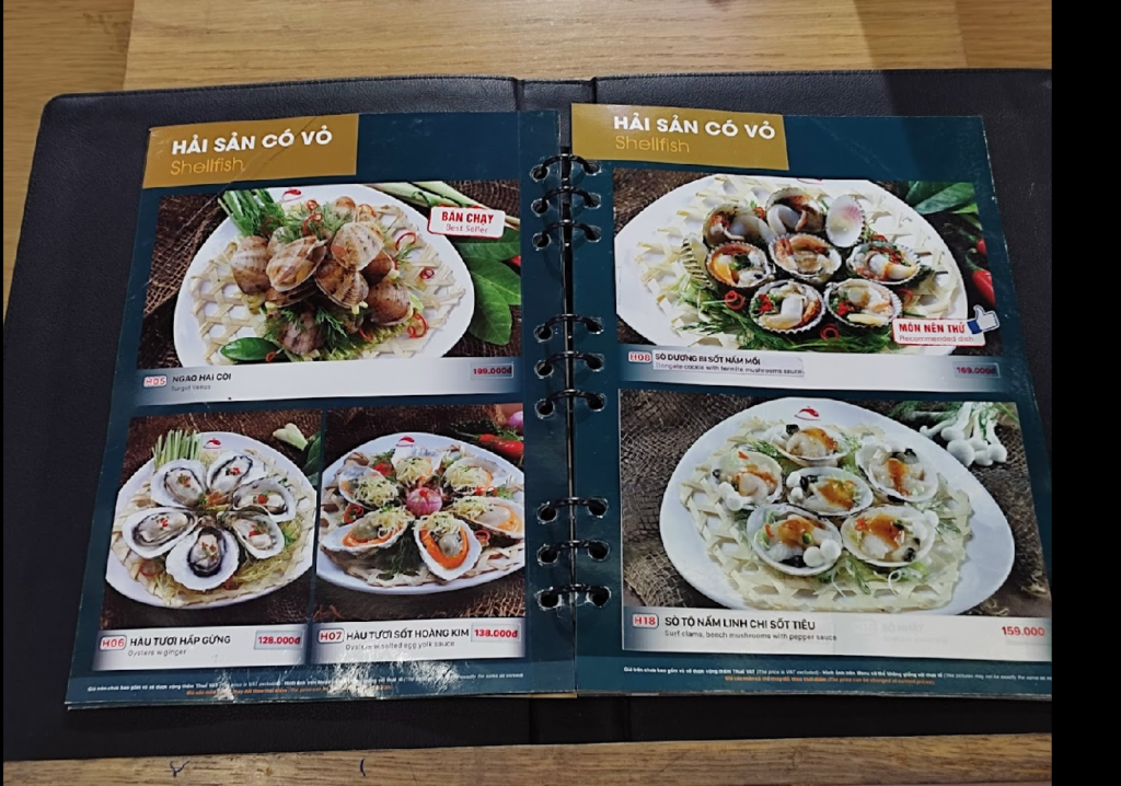 Menu Chang Kang Kung Saigon Centre